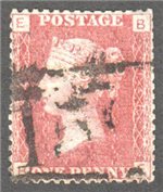 Great Britain Scott 33 Used Plate 148 - BE